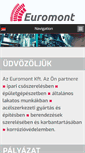 Mobile Screenshot of euromont.hu