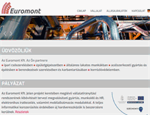 Tablet Screenshot of euromont.hu